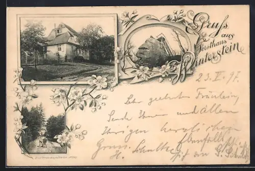AK Winterstein, Forsthaus und Aussichtspunkt