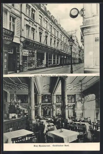 AK Köln, Hotel Belgischer Hof, Bier-Restaurant