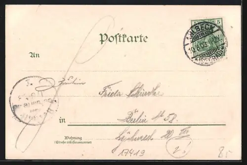 Lithographie Ahlbeck / Ostseebad, Seesteg, Strandpartie