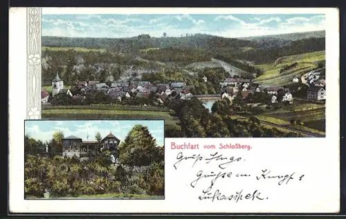 AK Buchfart, Blick vom Schlossberg