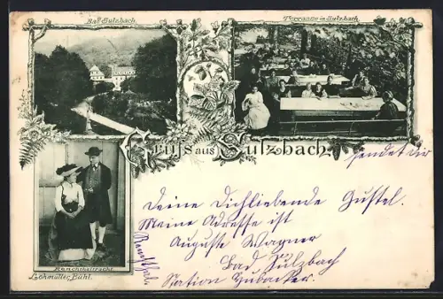 AK Sulzbach / Renchtal, Terrasse, Renchthaltracht