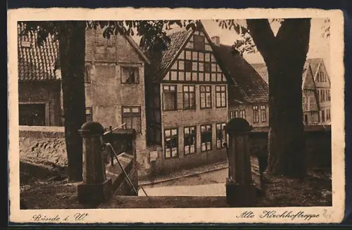AK Bünde a. W., Alte Kirchhofstreppe