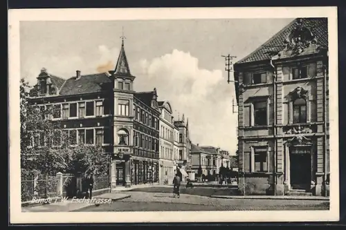 AK Bünde i. W., Blick in die Eschstrasse
