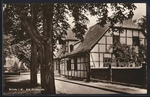 AK Bünde i. W., Am Kirchplatz