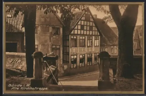 AK Bünde i. W., Alte Kirchhoftreppe