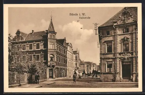 AK Bünde i. W., Blick in die Eschstrasse