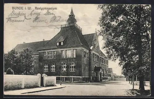 AK Bünde, Ansicht vom Realgymnasium