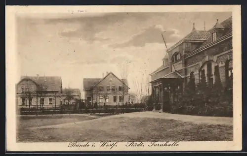 AK Bünde i. Westf., Städtische Turnhalle