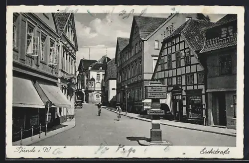 AK Bünde i. W., Wegweiser in der Eschstrasse