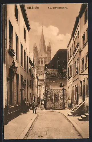 AK Köln, Strasse am Rothenberg