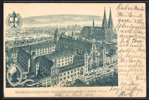 Lithographie Köln a. Rhein, Erzbischöfliches Priester-Seminar
