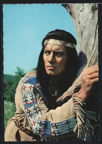 AK Winnetou II. Teil, Pierre Brice, Auf der Suche nach Forrester geraten Winnetou & Old Shatterhand in einen Hinterhalt