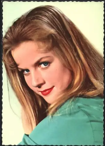 AK Schauspielerin Heidi Brühl mit blonden Haaren