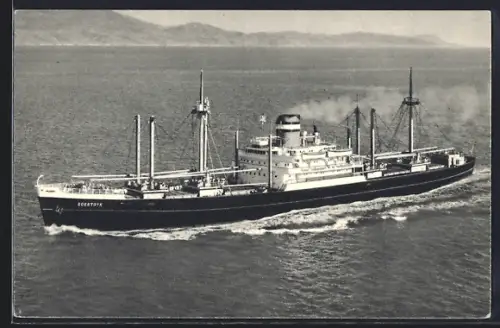 AK Handelsschiff SS Soestdyk in voller Fahrt