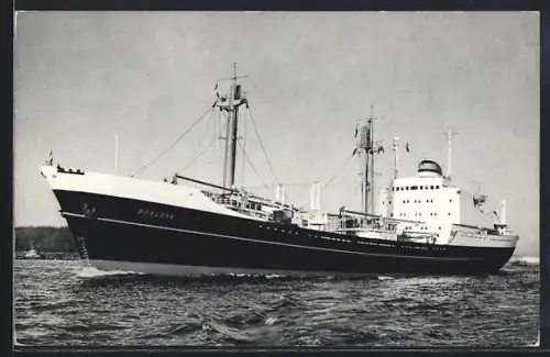 AK Handelsschiff MV Poeldyk, Holland-America-Line