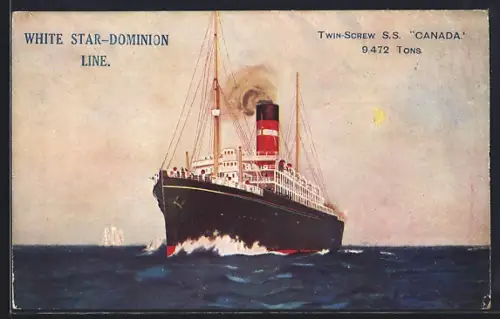 AK White Star-Dominion Line, Twin-Srew S.S. Canada, Passagierschiff