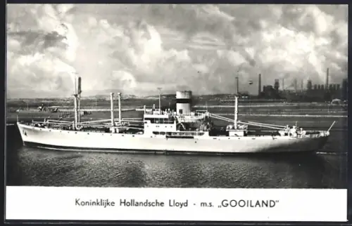 AK Handelsschiff MS Gooiland des Koninklijke Hollandsche Lloyds