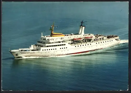 AK Passagierschiff MS Wappen von Hamburg in Fahrt