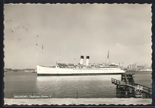 AK Trelleborg, Fährschiff Gustav V im Hafen