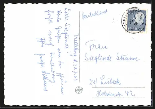 AK Trelleborg, Fährschiff Gustav V im Hafen