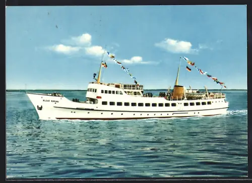 AK Passagierschiff MS Klaar Kiming in Fahrt