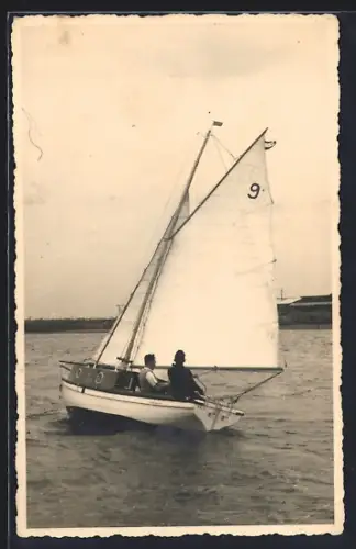 Foto-AK Segelboot auf dem Wasser