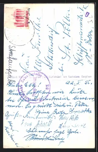 AK Binnenschiff Herzogstand in Fahrt