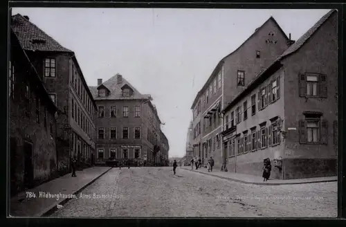 Fotografie Zedler & Vogel, Darmstadt, Ansicht Hildburghausen, Strassenpartie am alten Bautechnikum