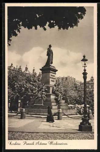 AK Kraków, Pomnik Adama Mickiewicza