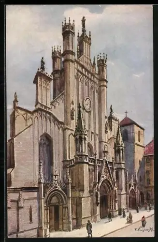 Künstler-AK Warszawa, Katedra Sw. Jana