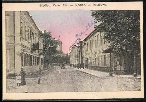 AK Siedlec, Palast Strasse