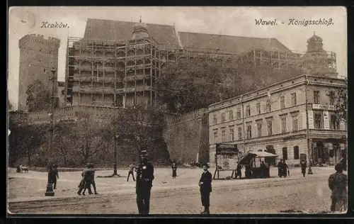 AK Krakow, Wawel, Königsschloss