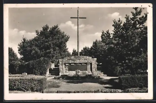 AK Angerburg /Ostpr., Ehrenfriedhof