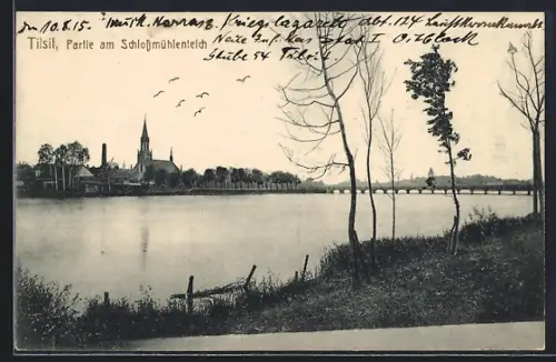 AK Tilsit, Partie am Schlossmühlenteich