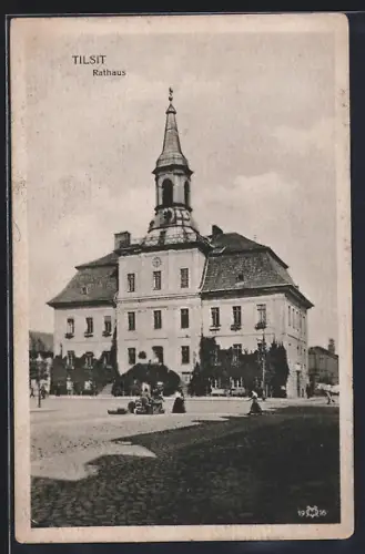 AK Tilsit, Blick auf das Rathaus