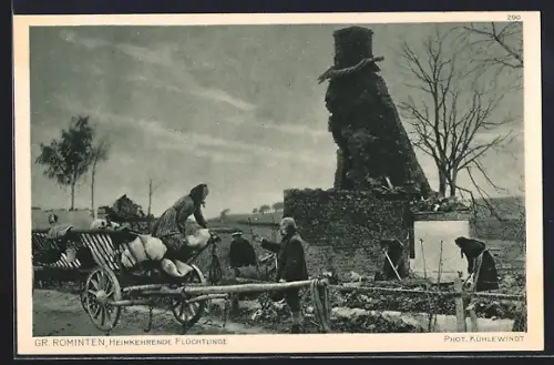 AK Gr. Rominten, Heimkehrende Flüchtlinge