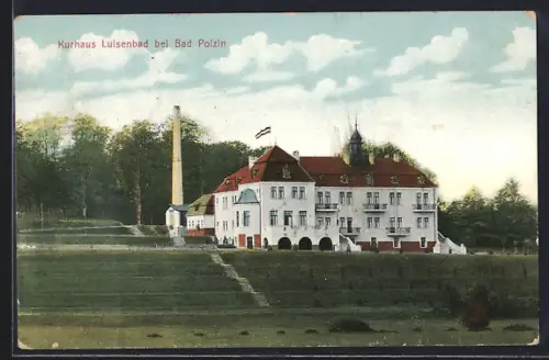 AK Luisenbad bei Bad Polzin, Blick auf das Kurhaus