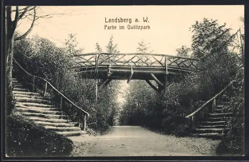 AK Landsberg a. W., Partie im Quilitzpark