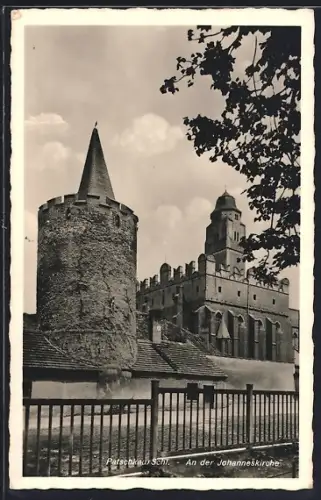 AK Patschkau /Schl., An der Johanneskirche