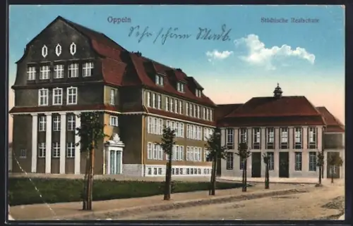 AK Oppeln, Städtische Realschule mit Park