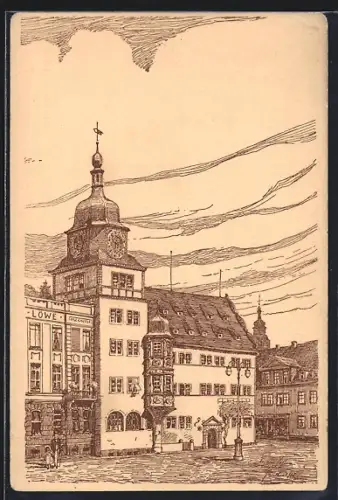 AK Rudolstadt, Neues Rathaus