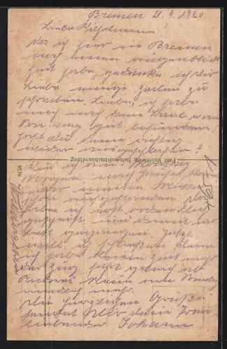 AK Bremen, Bahnhof, Mann fällt auf den Vorplatz und verliert seine Sachen