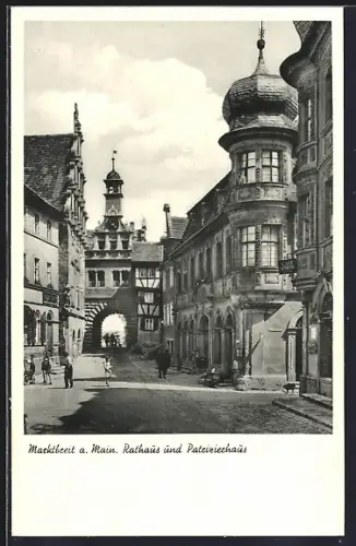AK Marktbreit a. Main, Rathaus und Patrizierhaus