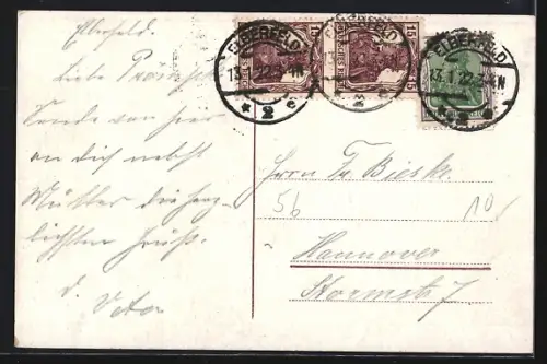 AK Elberfeld, Schwebebahn über der Wupper