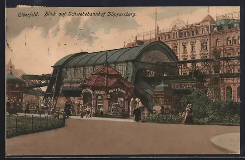 AK Elberfeld, Schwebebahn, Schwebebahnhof Döppersberg