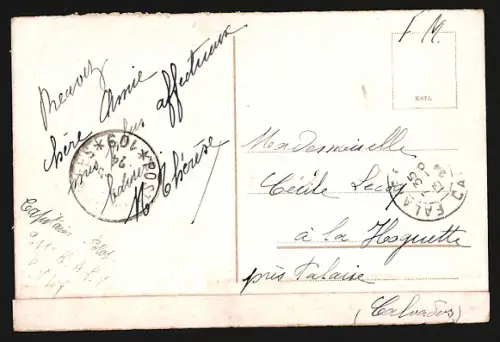 AK Essen-Ruhr, Strassenpartie am Postamt