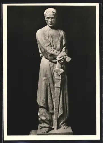 AK Richard Scheibe, Ehrenmal, Skulptur