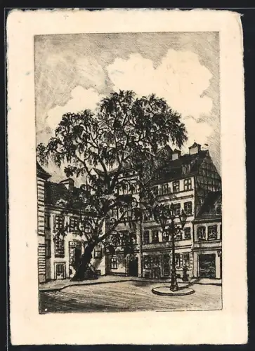 Künstler-AK Berlin, Partie vom Jüdenhof