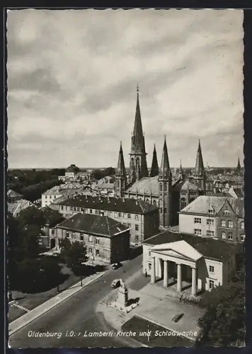 AK Oldenburg i. O., Lamberti-Kirche und Schlosswache