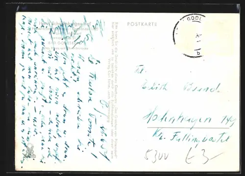 AK Bad Godesberg, Hotel Schaumberger Hof mit Terrasse